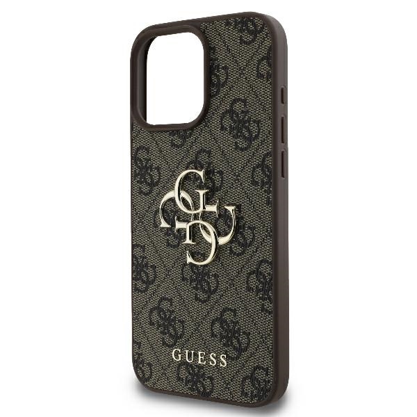 iTok webáruház - Guess Guess 4G Big Logo tok iPhone 16 Pro Max készülékhez (barna) 6 Guess 4G Big Logo iPhone 16 Pro Max Case (barna)