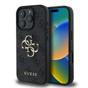 Guess 4G Big Logo tok iPhone 16 Pro Max készülékhez (fekete)