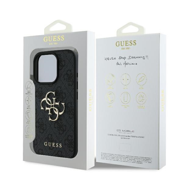 iTok webáruház - Guess Guess 4G Big Logo tok iPhone 16 Pro Max készülékhez (fekete) 8 Guess 4G Big Logo iPhone 16 Pro Max Case (fekete)