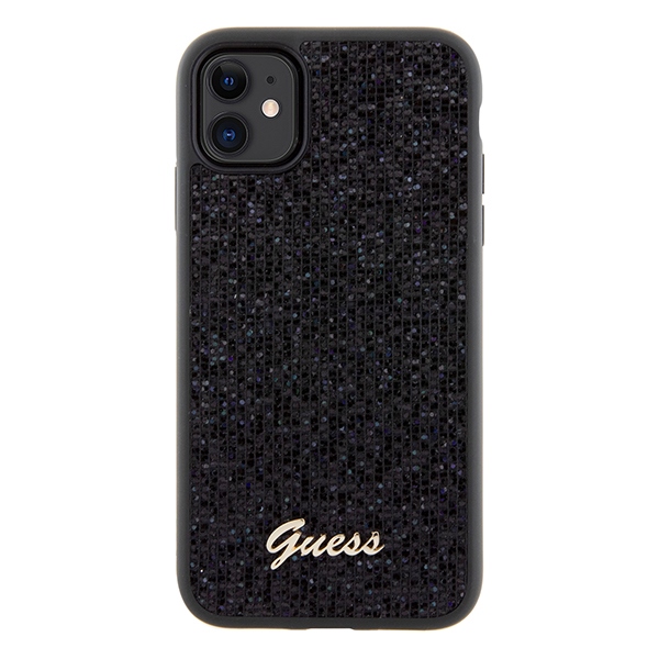 iTok webáruház - Guess Guess Disco Metal Script tok iPhone 11 / Xr készülékhez (fekete) 3 Guess Disco Metal Script case for iPhone 11 / Xr (fekete)