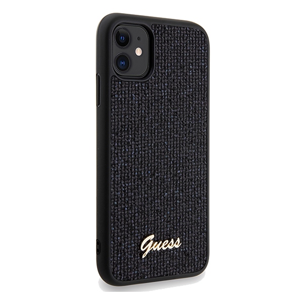 iTok webáruház - Guess Guess Disco Metal Script tok iPhone 11 / Xr készülékhez (fekete) 4 Guess Disco Metal Script case for iPhone 11 / Xr (fekete)