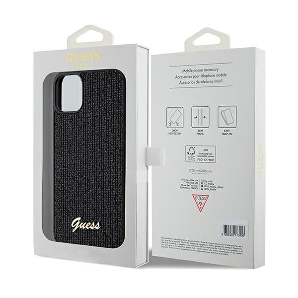 iTok webáruház - Guess Guess Disco Metal Script tok iPhone 11 / Xr készülékhez (fekete) 8 Guess Disco Metal Script case for iPhone 11 / Xr (fekete)