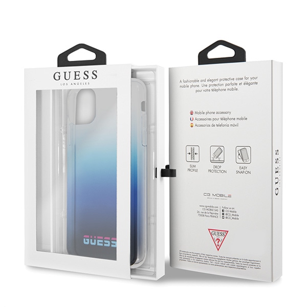 iTok webáruház - Guess Guess California tok iPhone 11 Pro készülékhez (kék) 7 Guess California iPhone 11 Pro Case (kék)