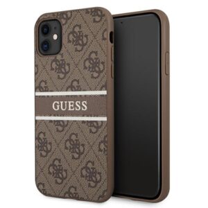 Guess 4G Stripe tok iPhone 11 / XR 6.1″ készülékhez (barna)