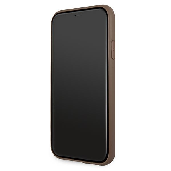 iTok webáruház - Guess Guess 4G Stripe tok iPhone 11 / XR 6.1" készülékhez (barna) 5 Guess 4G Stripe case for iPhone 11 / Xr 6.1" (barna)