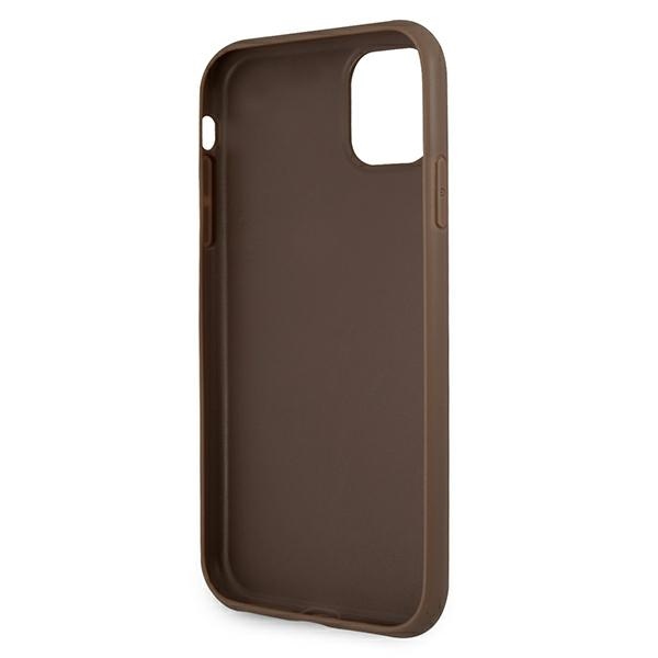 iTok webáruház - Guess Guess 4G Stripe tok iPhone 11 / XR 6.1" készülékhez (barna) 7 Guess 4G Stripe case for iPhone 11 / Xr 6.1" (barna)