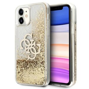 Guess 4G Big Liquid Glitter tok iPhone 11 6,1″ / XR készülékhez (arany)