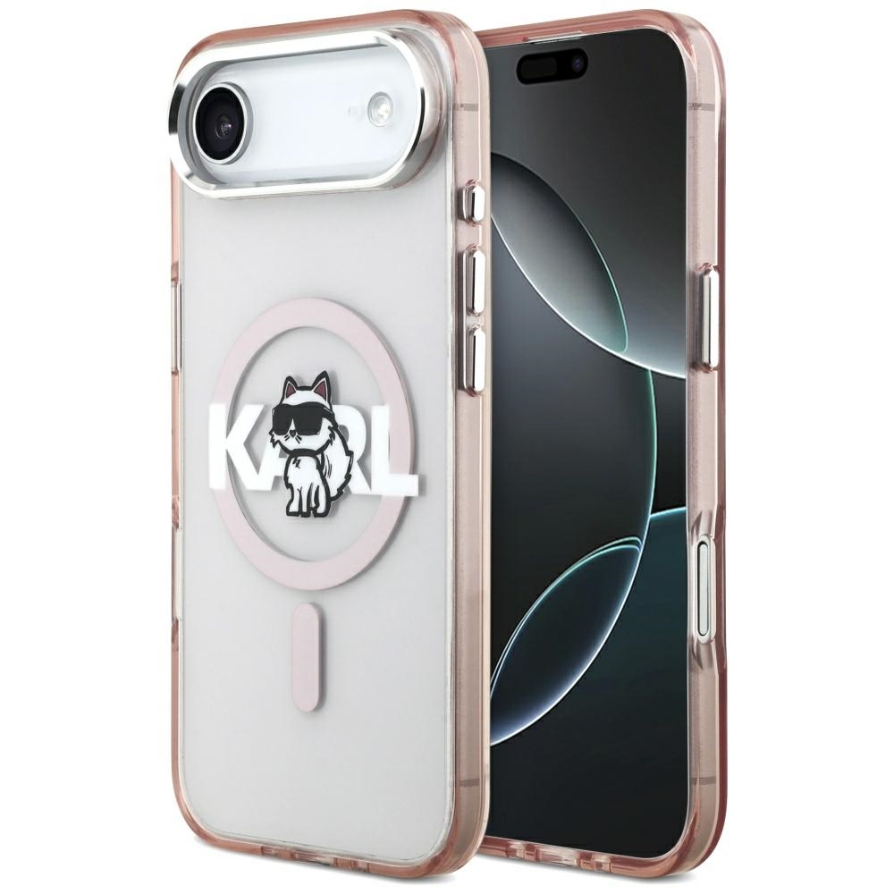 iTok webáruház - Karl Lagerfeld Karl Lagerfeld IML Choupette Sketch Logo MagSafe tok iPhone 17 Air készülékhez (rózsaszín) 1 Karl Lagerfeld IML Choupette Sketch Logo MagSafe Case for iPhone 17 Air (rózsaszín)