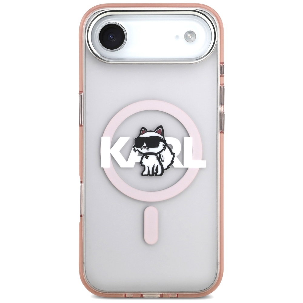 iTok webáruház - Karl Lagerfeld Karl Lagerfeld IML Choupette Sketch Logo MagSafe tok iPhone 17 Air készülékhez (rózsaszín) 3 Karl Lagerfeld IML Choupette Sketch Logo MagSafe Case for iPhone 17 Air (rózsaszín)