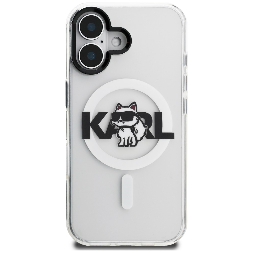 iTok webáruház - Karl Lagerfeld Karl Lagerfeld IML Choupette Sketch Logo MagSafe tok iPhone 17-hez (átlátszó) 3 Karl Lagerfeld IML Choupette Sketch Logo MagSafe iPhone 17 Case (átlátszó)