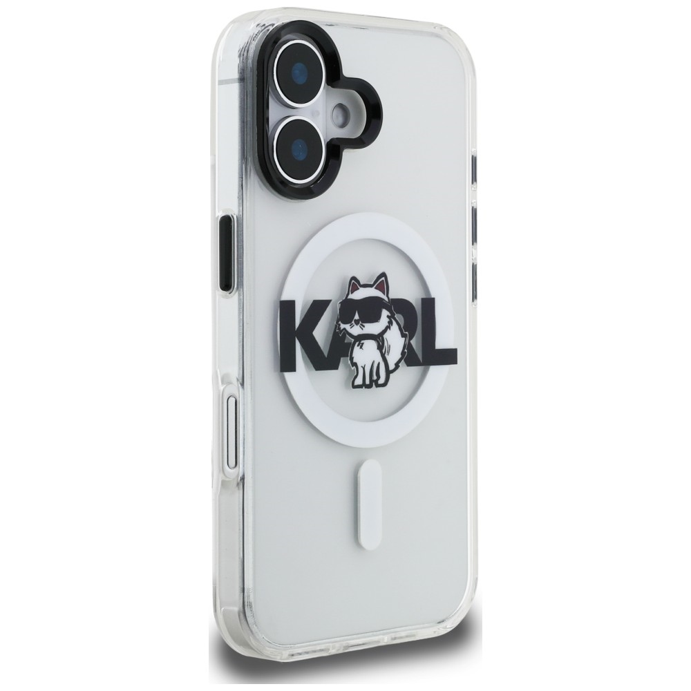 iTok webáruház - Karl Lagerfeld Karl Lagerfeld IML Choupette Sketch Logo MagSafe tok iPhone 17-hez (átlátszó) 4 Karl Lagerfeld IML Choupette Sketch Logo MagSafe iPhone 17 Case (átlátszó)