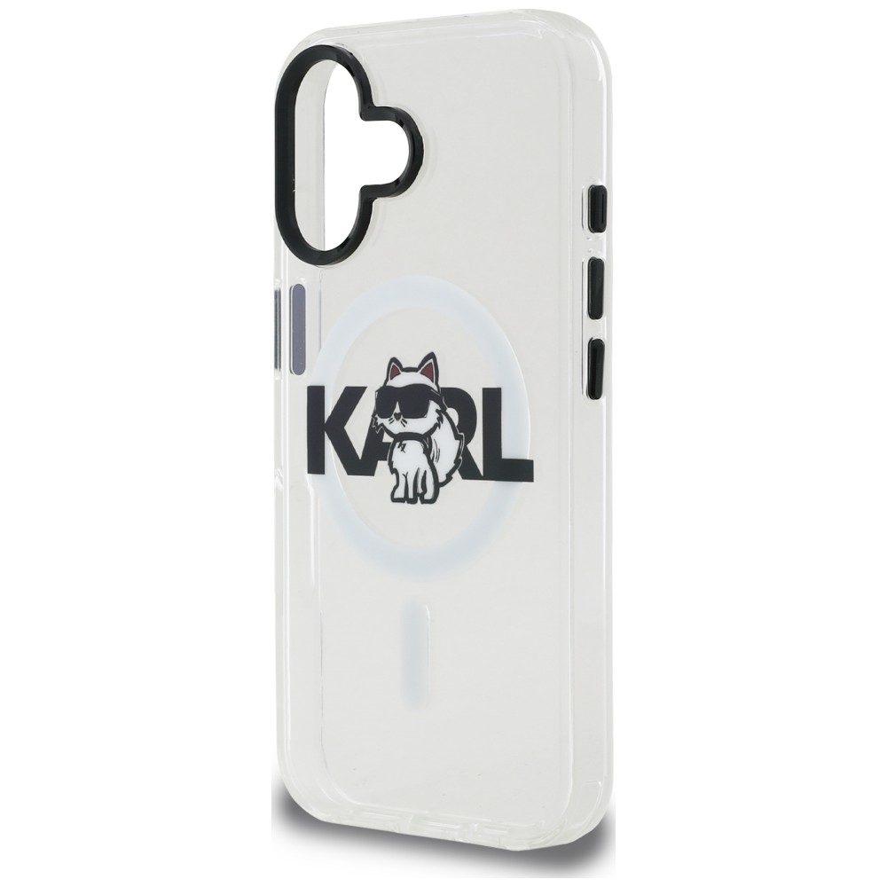 iTok webáruház - Karl Lagerfeld Karl Lagerfeld IML Choupette Sketch Logo MagSafe tok iPhone 17-hez (átlátszó) 6 Karl Lagerfeld IML Choupette Sketch Logo MagSafe iPhone 17 Case (átlátszó)