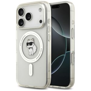 Karl Lagerfeld IML Choupette MagSafe tok iPhone 17 Pro Max készülékhez (átlátszó)