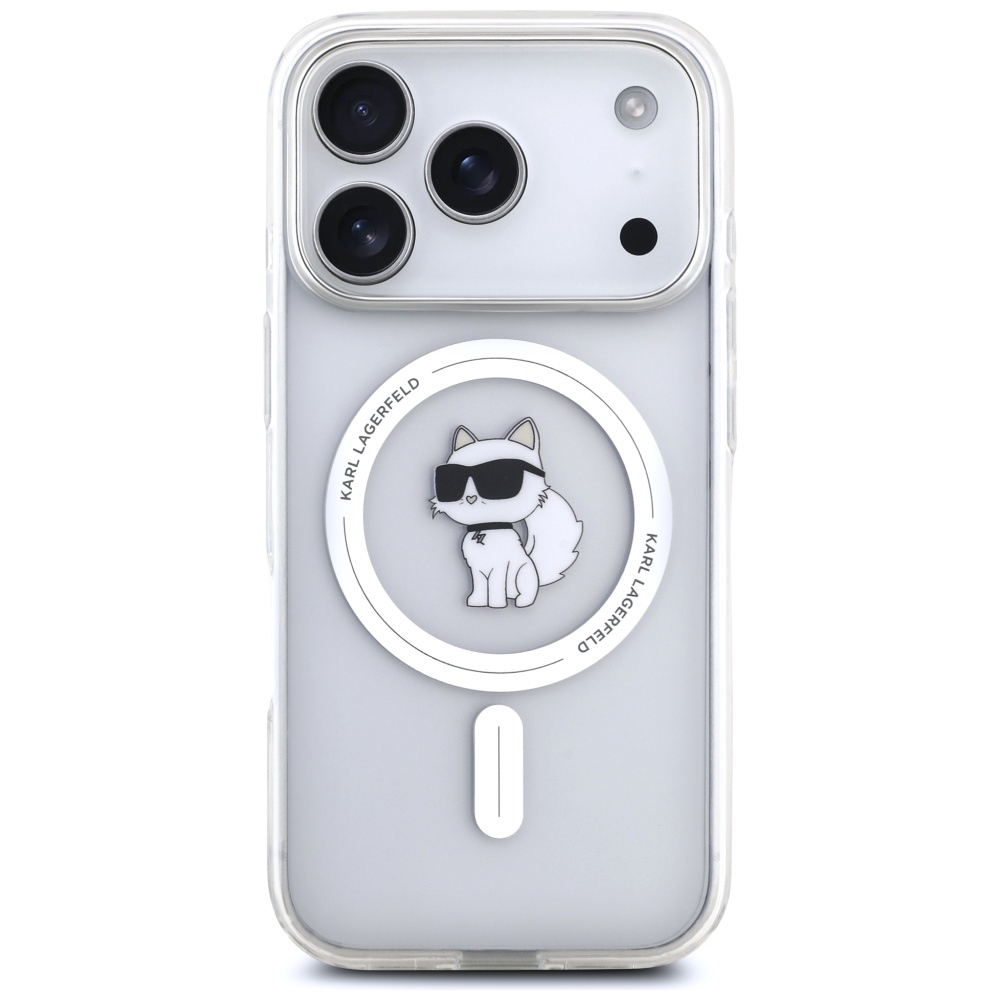 iTok webáruház - Karl Lagerfeld Karl Lagerfeld IML Choupette MagSafe tok iPhone 17 Pro Max készülékhez (átlátszó) 3 Karl Lagerfeld IML Choupette MagSafe Case for iPhone 17 Pro Max (átlátszó)