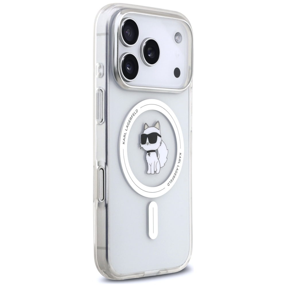 iTok webáruház - Karl Lagerfeld Karl Lagerfeld IML Choupette MagSafe tok iPhone 17 Pro Max készülékhez (átlátszó) 4 Karl Lagerfeld IML Choupette MagSafe Case for iPhone 17 Pro Max (átlátszó)