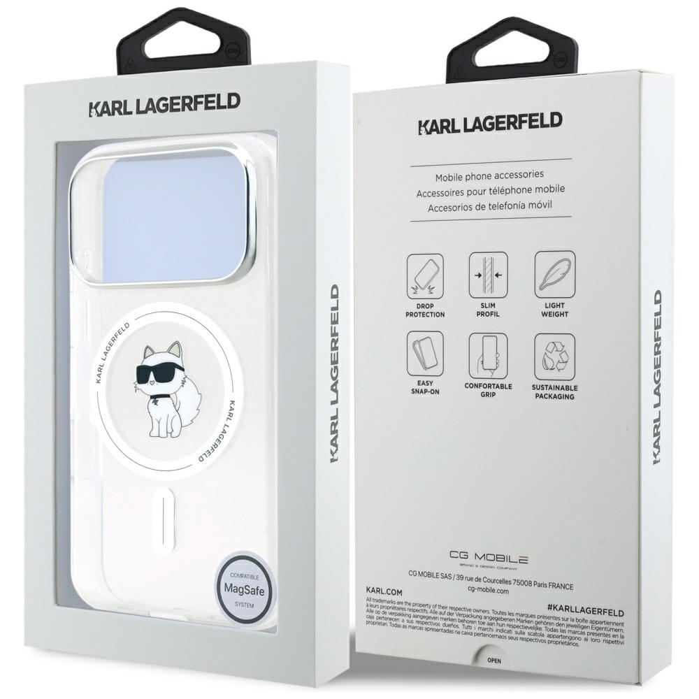 iTok webáruház - Karl Lagerfeld Karl Lagerfeld IML Choupette MagSafe tok iPhone 17 Pro Max készülékhez (átlátszó) 8 Karl Lagerfeld IML Choupette MagSafe Case for iPhone 17 Pro Max (átlátszó)