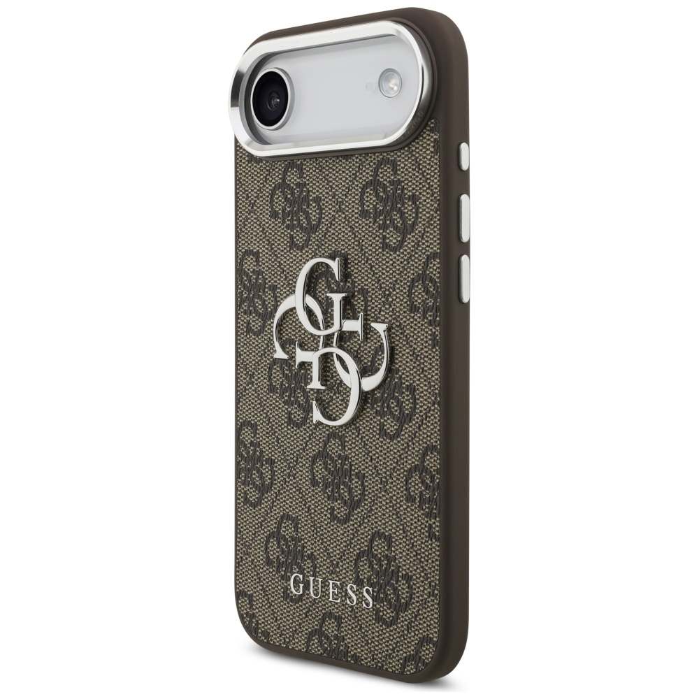 iTok webáruház - Guess Guess 4G Big 4G Classic Logo tok iPhone 17 Air készülékhez (barna és ezüst) 2 Guess 4G Big 4G Classic Logo case for iPhone 17 Air (barna és ezüst)