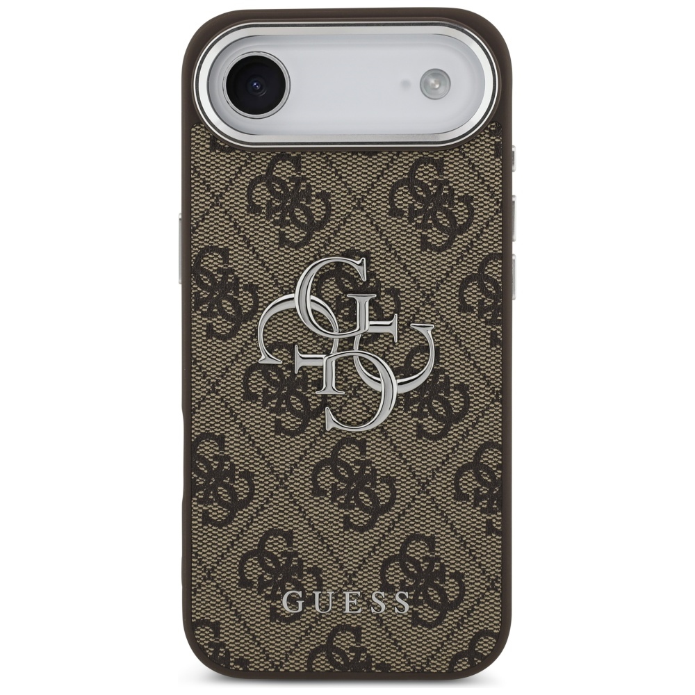 iTok webáruház - Guess Guess 4G Big 4G Classic Logo tok iPhone 17 Air készülékhez (barna és ezüst) 3 Guess 4G Big 4G Classic Logo case for iPhone 17 Air (barna és ezüst)