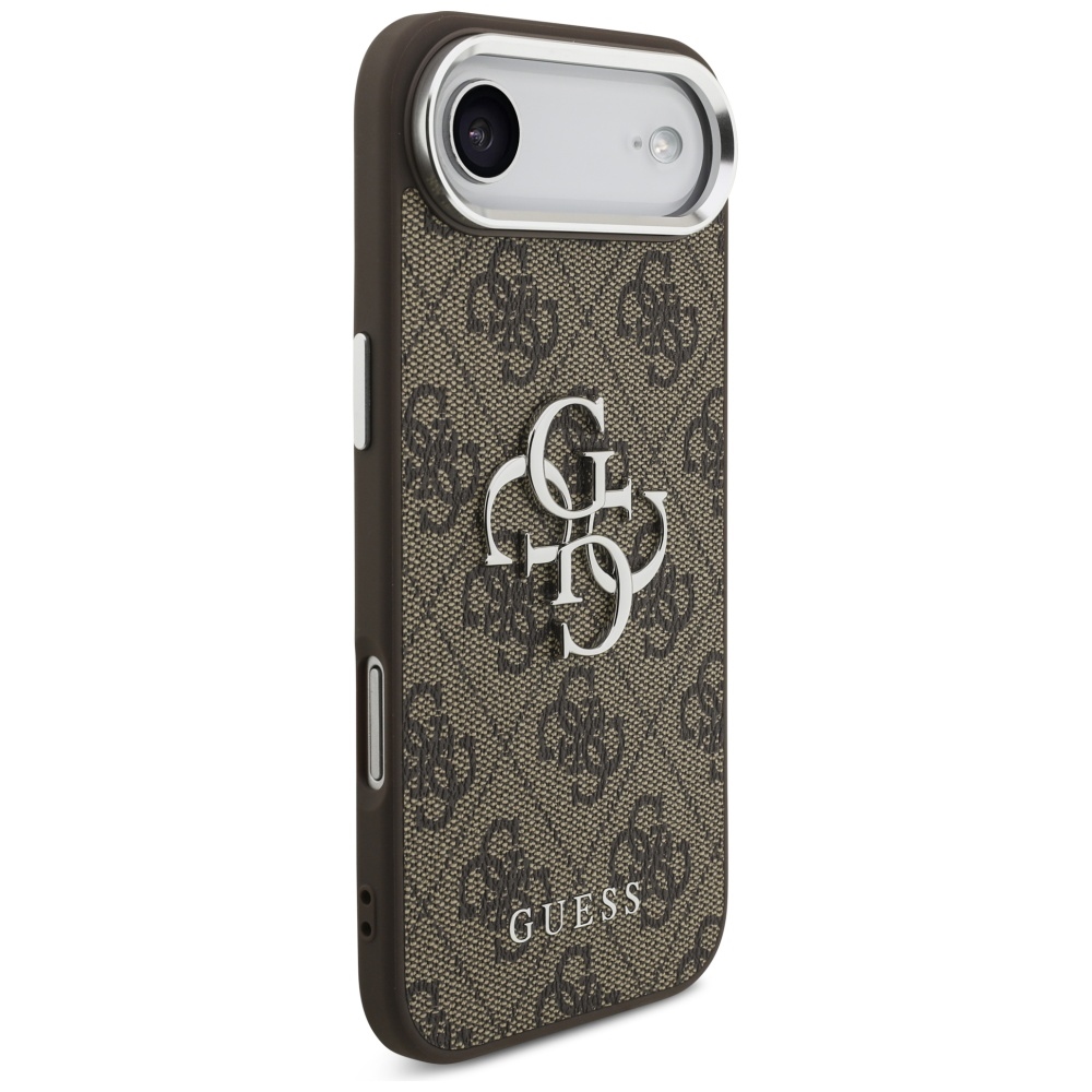 iTok webáruház - Guess Guess 4G Big 4G Classic Logo tok iPhone 17 Air készülékhez (barna és ezüst) 4 Guess 4G Big 4G Classic Logo case for iPhone 17 Air (barna és ezüst)