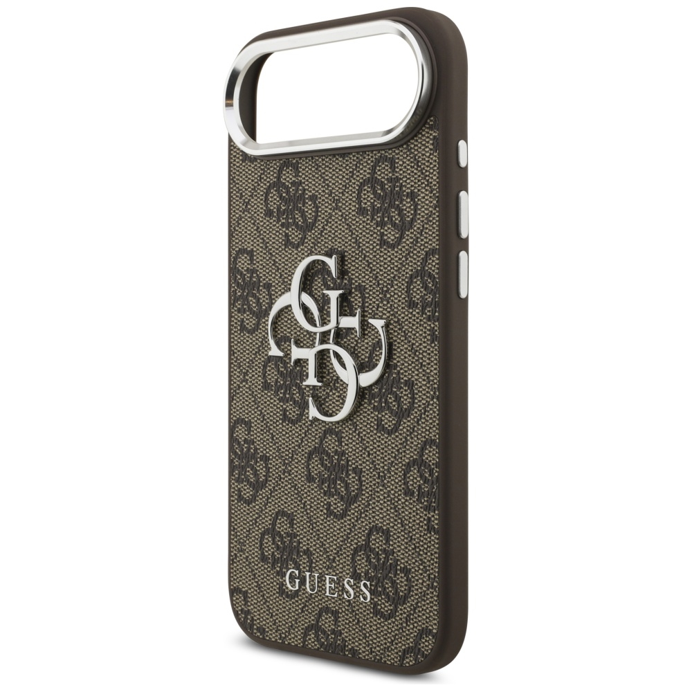 iTok webáruház - Guess Guess 4G Big 4G Classic Logo tok iPhone 17 Air készülékhez (barna és ezüst) 6 Guess 4G Big 4G Classic Logo case for iPhone 17 Air (barna és ezüst)