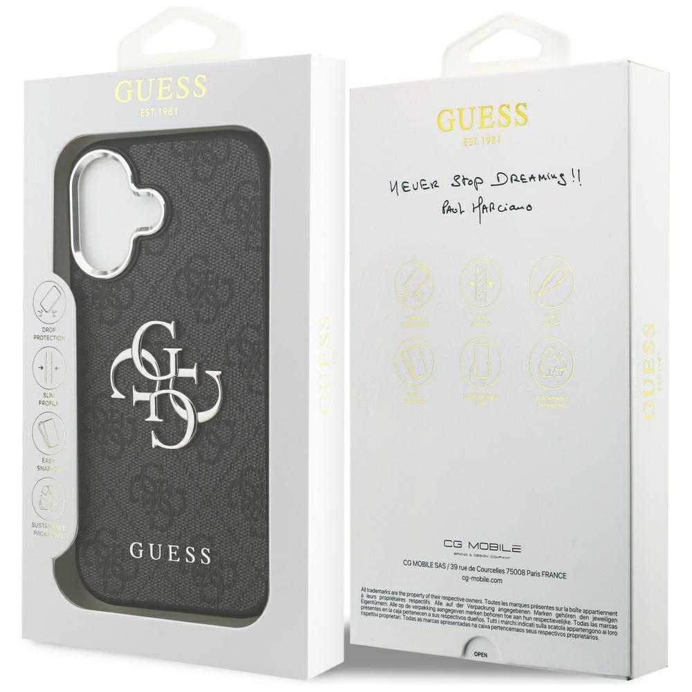 iTok webáruház - Guess Guess 4G Big 4G Classic Logo tok iPhone 17-hez (fekete) 8 Guess 4G Big 4G Classic Logo Case for iPhone 17 (fekete)