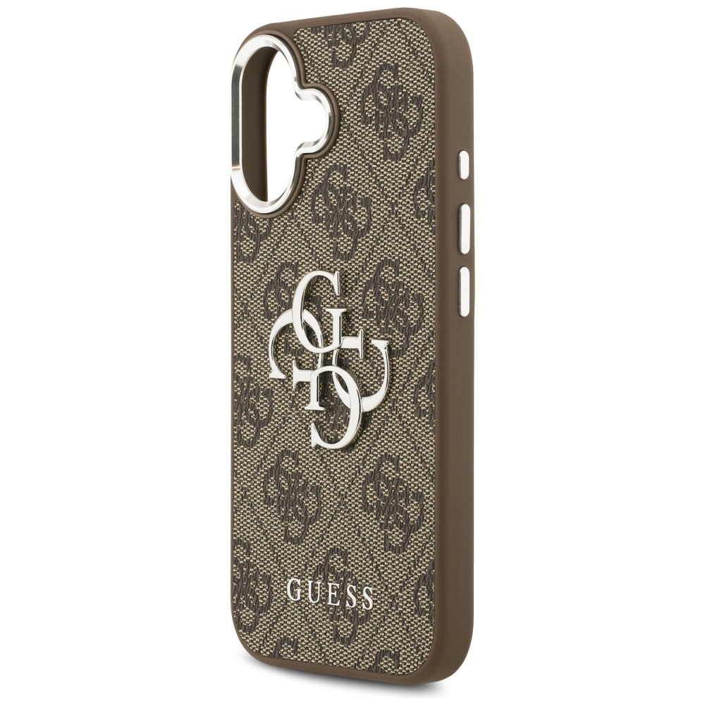 iTok webáruház - Guess Guess 4G Big 4G Classic Logo tok iPhone 17-hez (barna és ezüst) 6 Guess 4G Big 4G Classic Logo case for iPhone 17 (barna és ezüst)