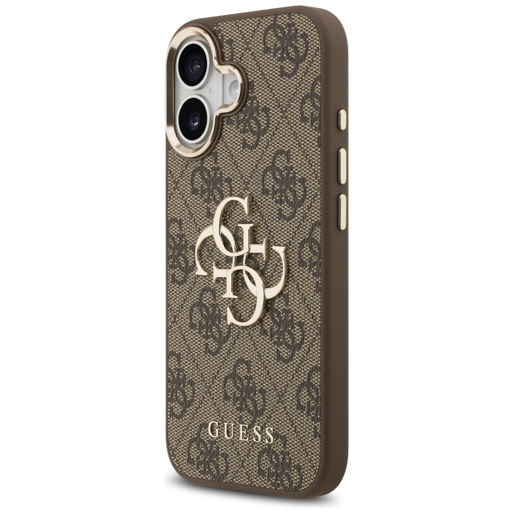 iTok webáruház - Guess Guess 4G Big 4G Classic Logo tok iPhone 17-hez (barna és arany) 2 Guess 4G Big 4G Classic Logo Case for iPhone 17 (barna és arany)