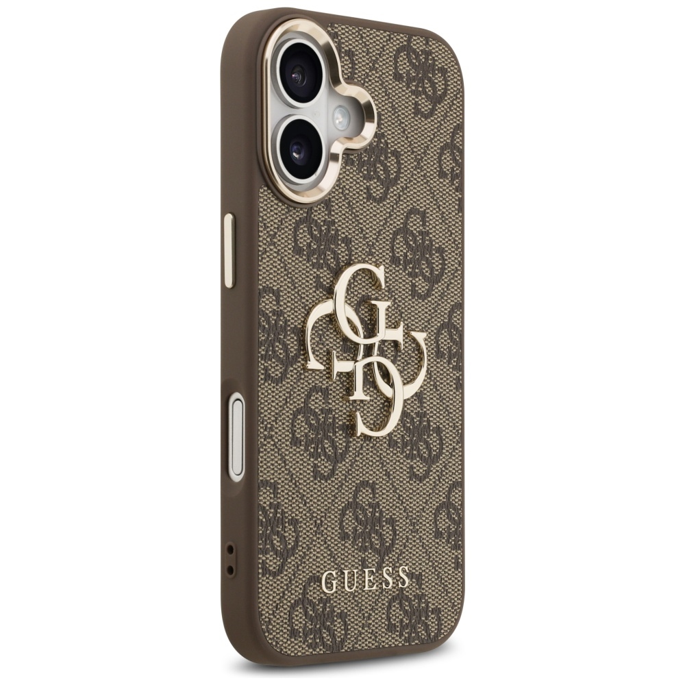 iTok webáruház - Guess Guess 4G Big 4G Classic Logo tok iPhone 17-hez (barna és arany) 4 Guess 4G Big 4G Classic Logo Case for iPhone 17 (barna és arany)