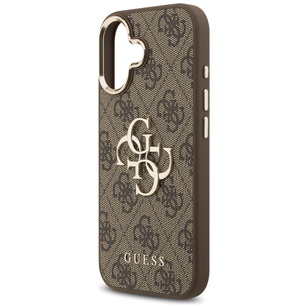 iTok webáruház - Guess Guess 4G Big 4G Classic Logo tok iPhone 17-hez (barna és arany) 6 Guess 4G Big 4G Classic Logo Case for iPhone 17 (barna és arany)