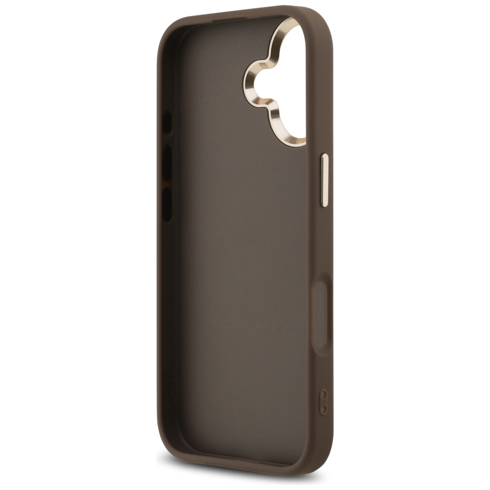 iTok webáruház - Guess Guess 4G Big 4G Classic Logo tok iPhone 17-hez (barna és arany) 7 Guess 4G Big 4G Classic Logo Case for iPhone 17 (barna és arany)