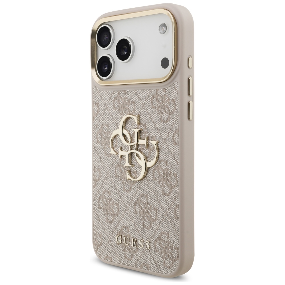 iTok webáruház - Guess Guess 4G Big 4G Classic Logo tok nagy pánttal, fém gombokkal iPhone 17 Pro Max készülékhez (rózsaszín) 2 Guess 4G Big 4G Classic Logo Big Strap Metal Buttons Case for iPhone 17 Pro Max (rózsaszín)