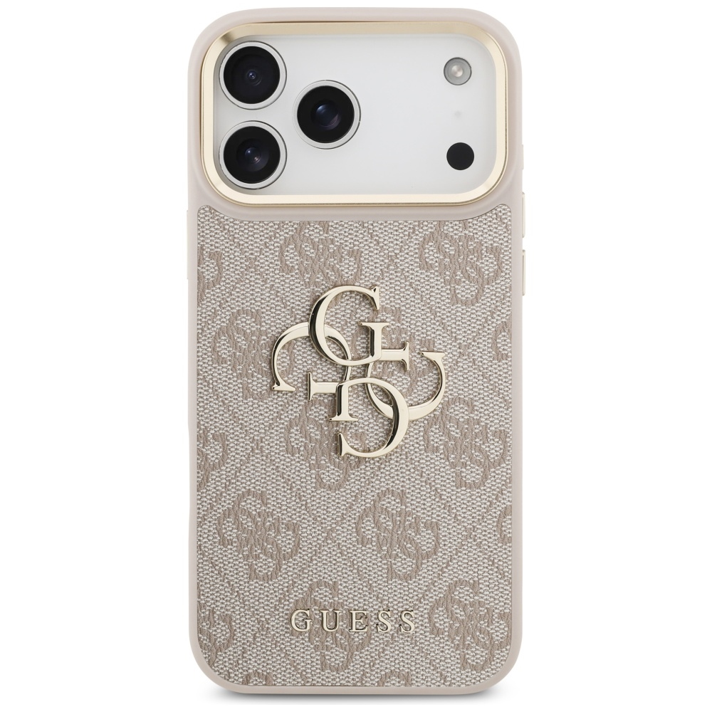 iTok webáruház - Guess Guess 4G Big 4G Classic Logo tok nagy pánttal, fém gombokkal iPhone 17 Pro Max készülékhez (rózsaszín) 3 Guess 4G Big 4G Classic Logo Big Strap Metal Buttons Case for iPhone 17 Pro Max (rózsaszín)