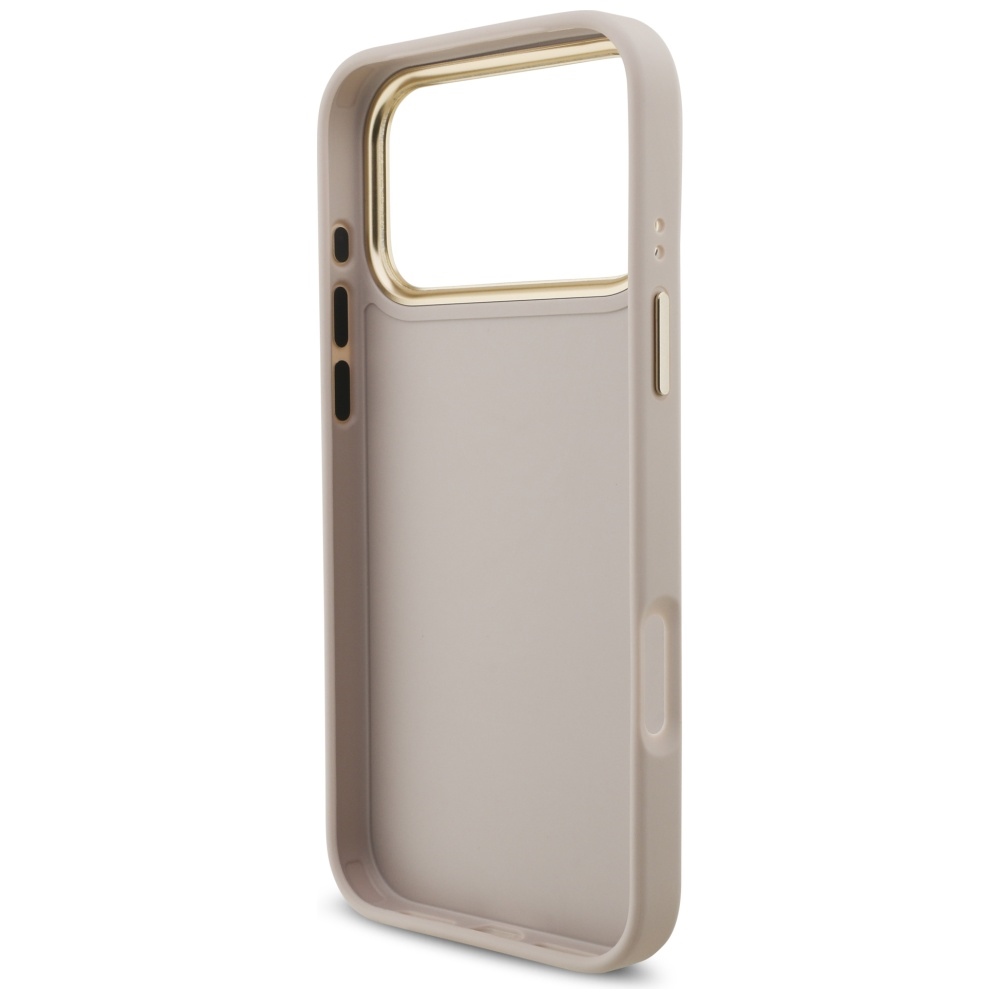 iTok webáruház - Guess Guess 4G Big 4G Classic Logo tok nagy pánttal, fém gombokkal iPhone 17 Pro Max készülékhez (rózsaszín) 7 Guess 4G Big 4G Classic Logo Big Strap Metal Buttons Case for iPhone 17 Pro Max (rózsaszín)