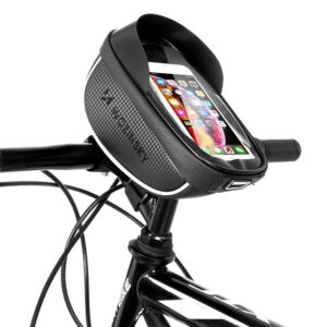 Wozinsky WBB16BK 1 l kerékpáros kormánytáska telefontartóval, fekete