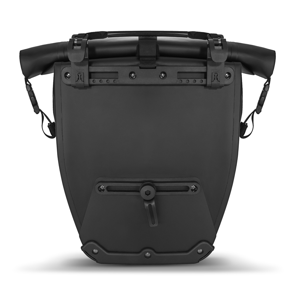 iTok webáruház - Wozinsky Wozinsky WBB24BK 25 l vízálló kerékpáros csomagtartótáska – fekete 4 Wozinsky Waterproof Bike Pannier Bag 25L Black (WBB24BK)