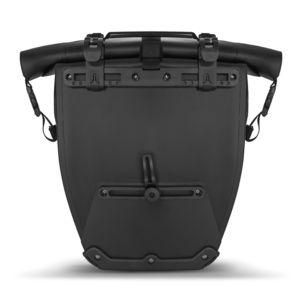 iTok webáruház - Wozinsky Wozinsky WBB24BK 25 l vízálló kerékpáros csomagtartótáska – fekete 5 Wozinsky Waterproof Bike Pannier Bag 25L Black (WBB24BK)