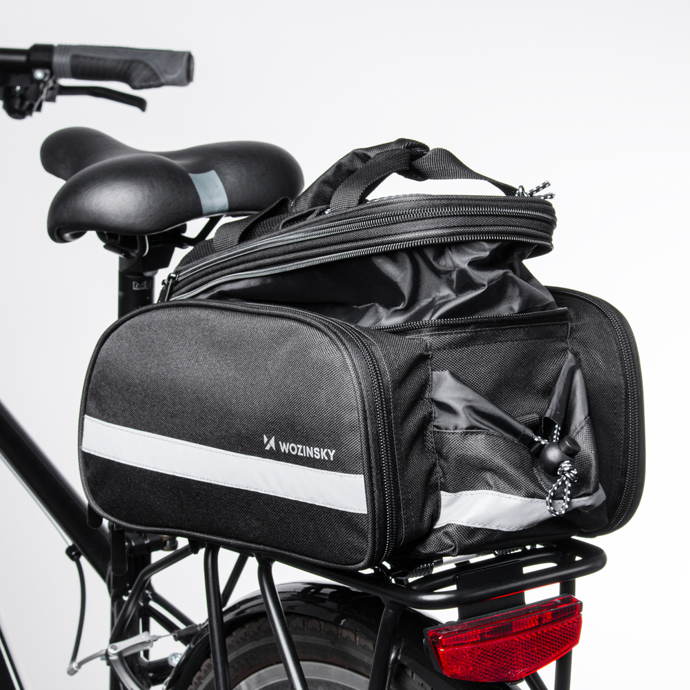 iTok webáruház - Wozinsky Wozinsky WBB36BK 27L kerékpáros csomagtartótáska (fekete) 3 Wozinsky WBB36BK 27L Bike Bag (fekete)