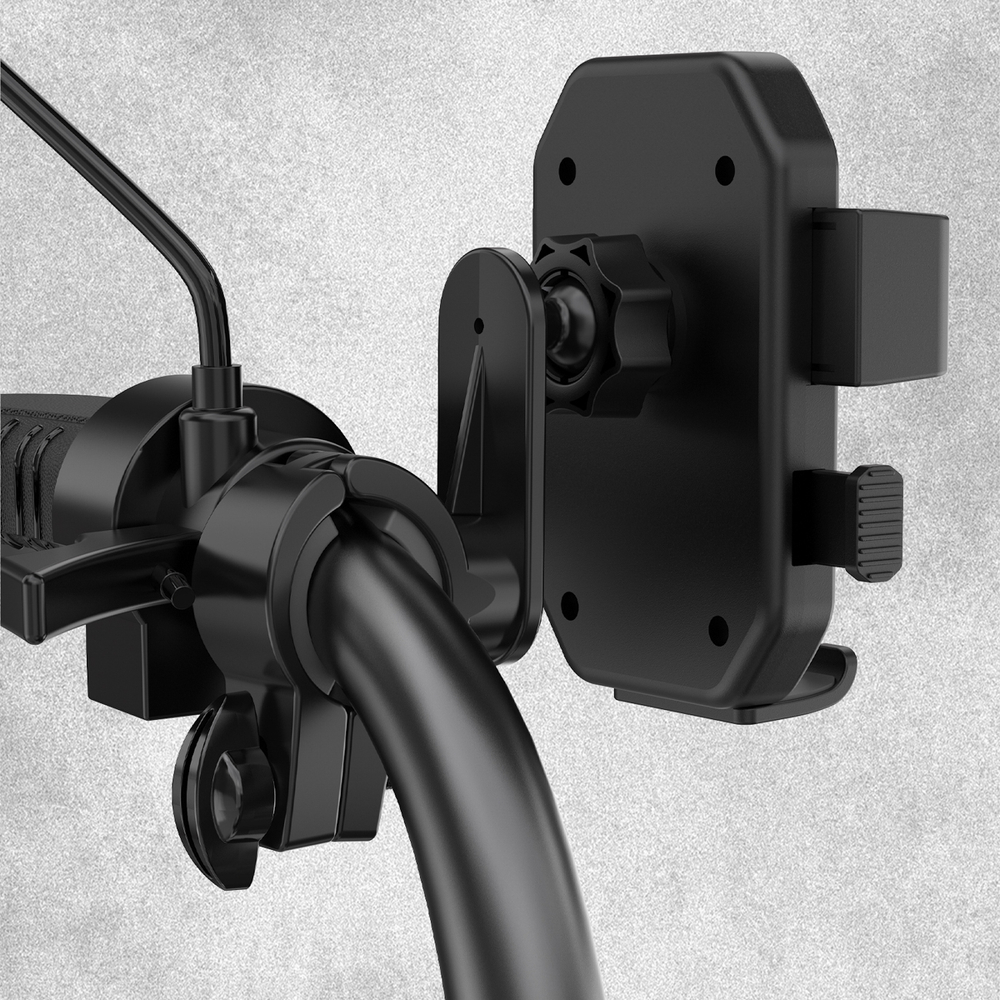 iTok webáruház - Dudao Dudao F7 kormányra szerelhető telefontartó (fekete) 5 Dudao F7 holder for bike, motorcycle, scooter (fekete)