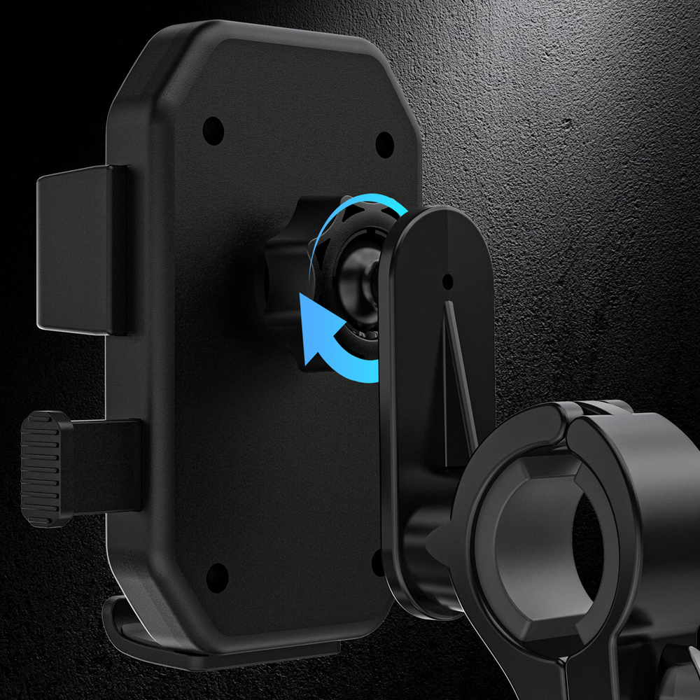 iTok webáruház - Dudao Dudao F7 kormányra szerelhető telefontartó (fekete) 7 Dudao F7 holder for bike, motorcycle, scooter (fekete)