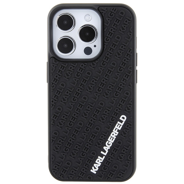 iTok webáruház - Karl Lagerfeld Karl Lagerfeld 3D Rubber Multi Logo tok iPhone 15 Pro készülékhez (fekete) 3 Karl Lagerfeld 3D Rubber Multi Logo case for iPhone 15 Pro (fekete)