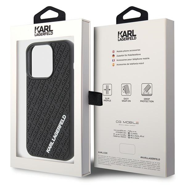 iTok webáruház - Karl Lagerfeld Karl Lagerfeld 3D Rubber Multi Logo tok iPhone 15 Pro készülékhez (fekete) 8 Karl Lagerfeld 3D Rubber Multi Logo case for iPhone 15 Pro (fekete)