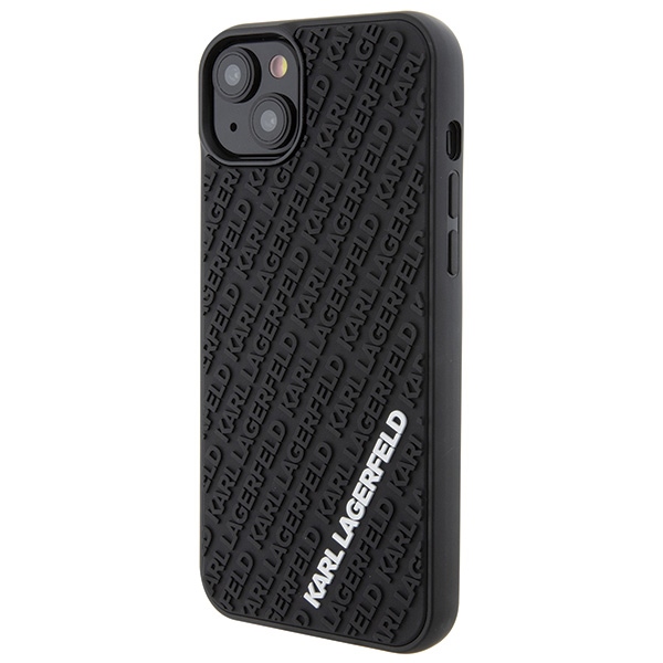 iTok webáruház - Karl Lagerfeld Karl Lagerfeld 3D Rubber Multi Logo tok iPhone 15 Plus / 14 Plus készülékhez (fekete) 2 Karl Lagerfeld 3D Rubber Multi Logo case for iPhone 15 Plus (fekete)