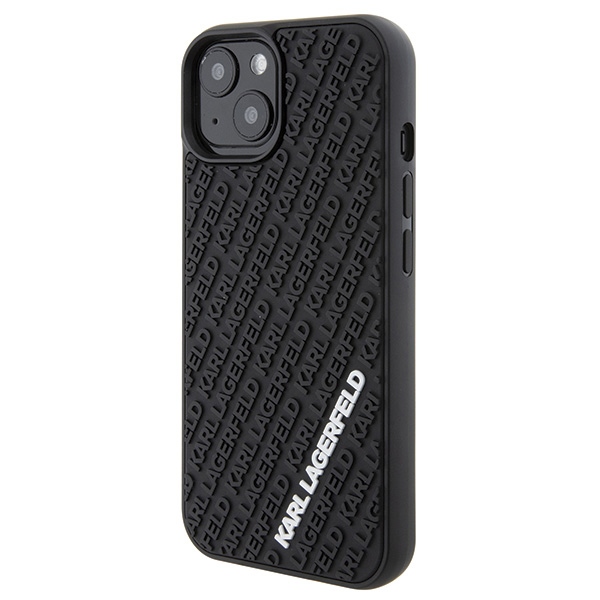 iTok webáruház - Karl Lagerfeld Karl Lagerfeld 3D Rubber Multi Logo tok iPhone 15 készülékhez (fekete) 2 Karl Lagerfeld 3D Rubber Multi Logo case for iPhone 15 (fekete)