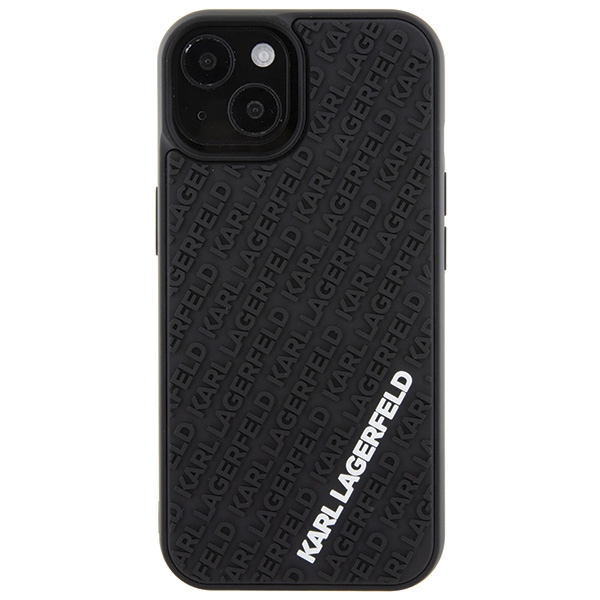 iTok webáruház - Karl Lagerfeld Karl Lagerfeld 3D Rubber Multi Logo tok iPhone 15 készülékhez (fekete) 3 Karl Lagerfeld 3D Rubber Multi Logo case for iPhone 15 (fekete)