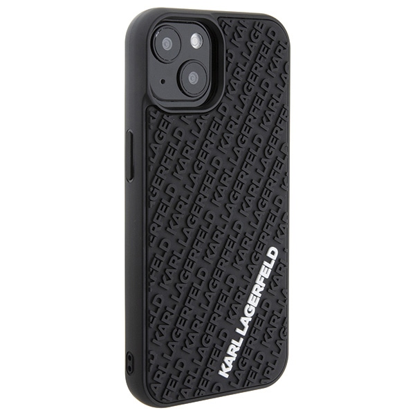 iTok webáruház - Karl Lagerfeld Karl Lagerfeld 3D Rubber Multi Logo tok iPhone 15 készülékhez (fekete) 4 Karl Lagerfeld 3D Rubber Multi Logo case for iPhone 15 (fekete)