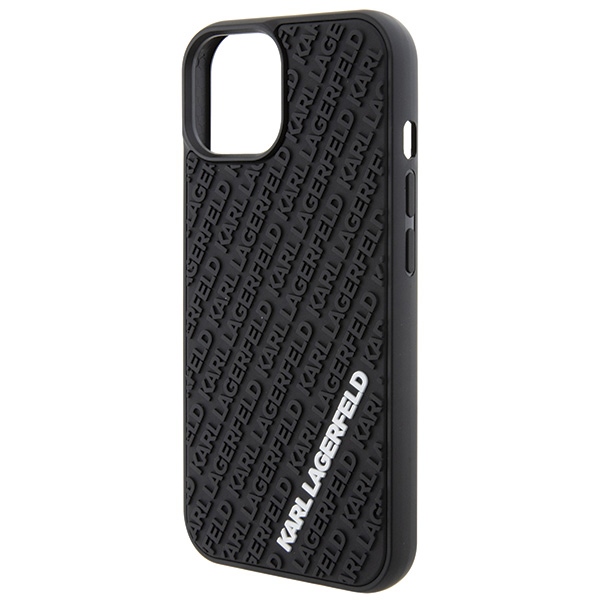 iTok webáruház - Karl Lagerfeld Karl Lagerfeld 3D Rubber Multi Logo tok iPhone 15 készülékhez (fekete) 6 Karl Lagerfeld 3D Rubber Multi Logo case for iPhone 15 (fekete)
