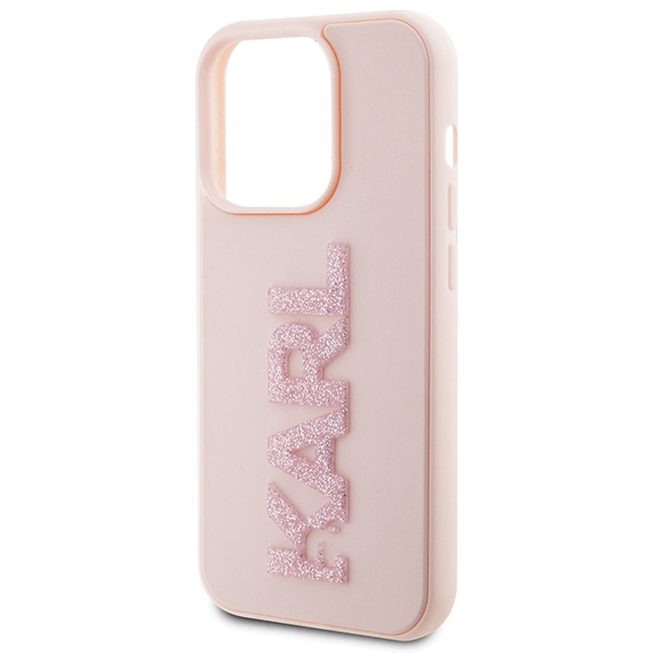 iTok webáruház - Karl Lagerfeld Karl Lagerfeld 3D Rubber Glitter Logo tok iPhone 15 Pro Max készülékhez (rózsaszín) 6 Karl Lagerfeld 3D Rubber Glitter Logo case for iPhone 15 Pro Max (rózsaszín)