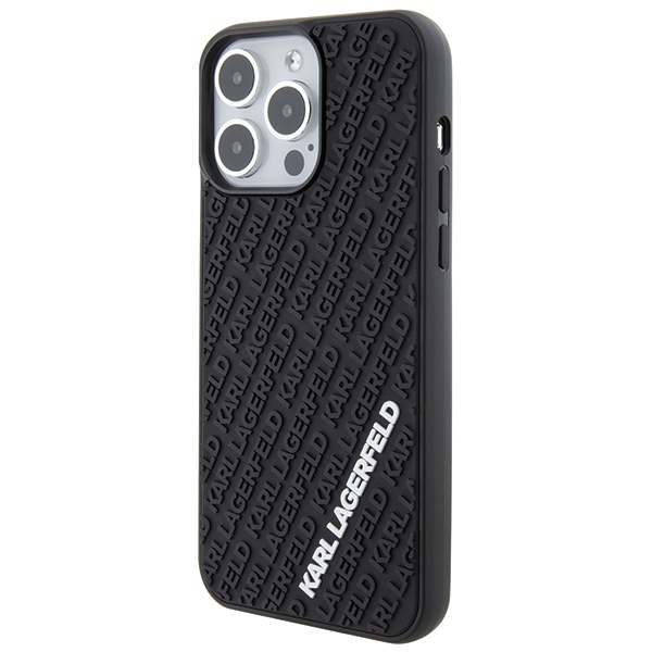 iTok webáruház - Karl Lagerfeld Karl Lagerfeld 3D Rubber Multi Logo tok iPhone 15 Pro Max készülékhez (fekete) 2 Karl Lagerfeld 3D Rubber Multi Logo case for iPhone 15 Pro Max (fekete)