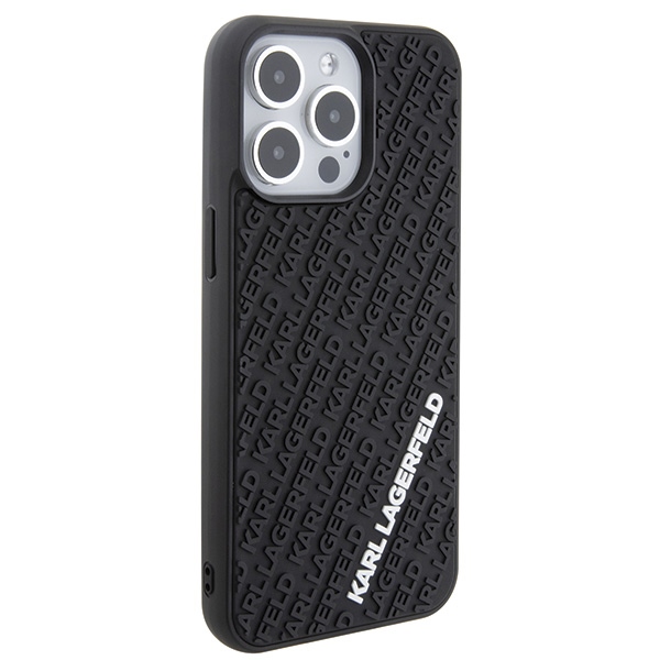 iTok webáruház - Karl Lagerfeld Karl Lagerfeld 3D Rubber Multi Logo tok iPhone 15 Pro Max készülékhez (fekete) 4 Karl Lagerfeld 3D Rubber Multi Logo case for iPhone 15 Pro Max (fekete)
