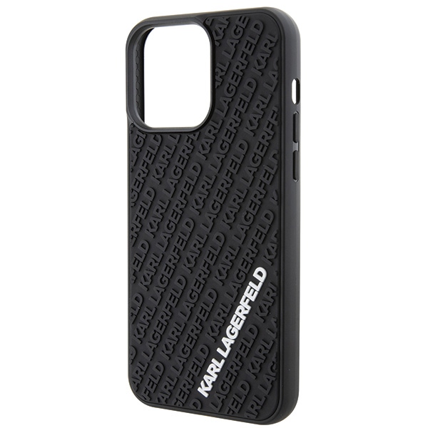 iTok webáruház - Karl Lagerfeld Karl Lagerfeld 3D Rubber Multi Logo tok iPhone 15 Pro Max készülékhez (fekete) 6 Karl Lagerfeld 3D Rubber Multi Logo case for iPhone 15 Pro Max (fekete)